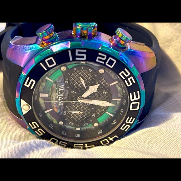 Invicta Speedway Edition Gained Momentum Tritnite Night Glow Watch Model #26311